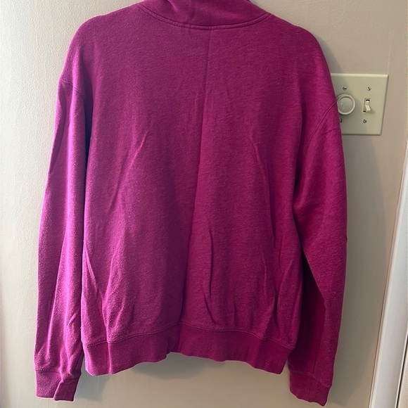 VS PINK pink/purple quarter zip sweatshirt - Picture 4 of 7